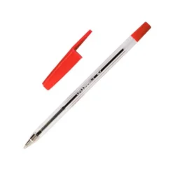 Boligrafo transparente Q-Connect Rojo 0,7 mm