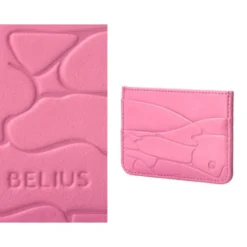 BOLIGRAFO Y WALLET BELIUS COCKTAILS COSMOPOLITAN ALUMINIO ROSA PLATEADO RELIEVETINTA COLOR AZUL CAJA DISEÑO