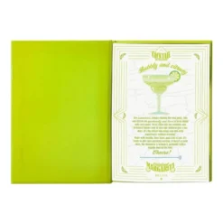 BOLIGRAFO Y WALLET BELIUS COCKTAILS MARGARITA ALUMINIO VERDE LIMA PLATEADO RELIEVE TINTA COLOR AZUL CAJA DE