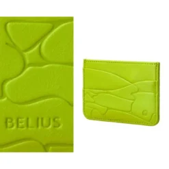 BOLIGRAFO Y WALLET BELIUS COCKTAILS MARGARITA ALUMINIO VERDE LIMA PLATEADO RELIEVE TINTA COLOR AZUL CAJA DE