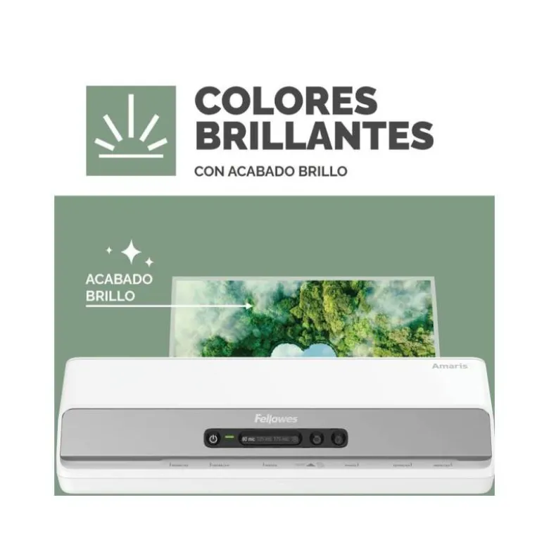 BOLSA DE PLASTIFICAR FELLOWES RECICLADAS BRILLO DIN A4 80 MC PACK DE 100 UNIDADES