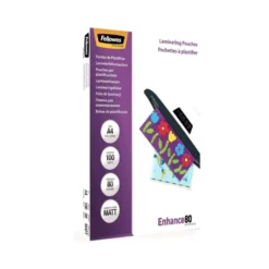 Bolsa de plastificar Fellowes Din A4 80 micras mate 100 unidades