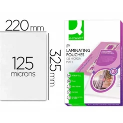 Bolsa de plastificar Q-Connect Folio 125 Micras