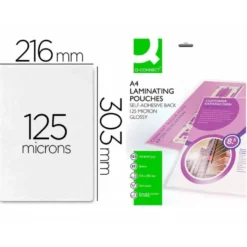 Bolsa de plastificar Q-Connect Autoadhesivas A4 125 Mc