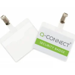BOLSA DE PLASTIFICAR Q-CONNECT 67 X 98 MM 125 MC CON CLIP PARA TARJETAS DE VISITA CAJA 25 UNIDADES