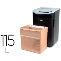 BOLSA DE RESIDUOS REXEL RECICLABLE PARA DESTUCTORAS GAMA RL CAPACIDAD 115 L PACK DE 50 UNIDADES 330X510X490 MM