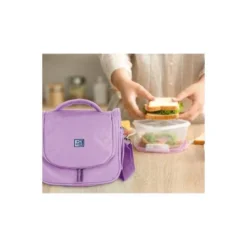 BOLSA ISOTERMICA OXFORD B-FOODIE RPET COLOR LAVANDA 220X250X160 MM