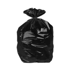 Bolsa basura negro aprox 55x60cm galga 120 rollo 15 unidades con cierre cierre facil