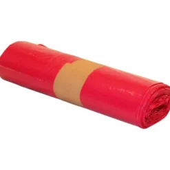 Bolsa basura roja 85x105cm uso industrial galga 110 rollo 10 unidades