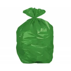 Bolsa basura verde aprox 55x60cm galga 120 rollo 15 unidades con cierre cierre facil