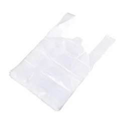 BOLSA CAMISETA RECICLADA 70% BLANCA 50 MC 30X40 CM APTA LEGISLACION DE BOLSAS 2021