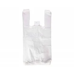 BOLSA CAMISETA RECICLADA 70% BLANCA 50 MC 42X53 CM APTA LEGISLACION DE BOLSAS 2021