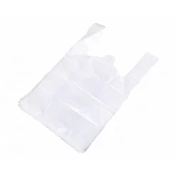 BOLSA CAMISETA RECICLADA 70% BLANCA 50 MC 35X50 CM APTA LEGISLACION DE BOLSAS 2021
