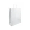 BOLSA KRAFT BASIKA CELULOSA BLANCO 90 GR ASA RETORCIDA TAMAÑO "S" 240X100X320 MM