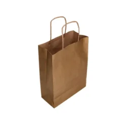 Bolsa Kraft Q-connect Natural Asa retorcida de 270x120x360 mm