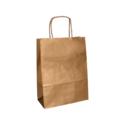 Bolsa Kraft Q-connect Natural Asa retorcida de 270x120x360 mm