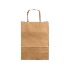 Bolsa Kraft Q-connect Natural Asa retorcida de 270x120x360 mm