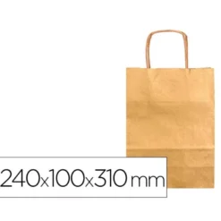Bolsa Kraft Q-connect Oro de 240x100x310 mm