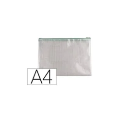 Bolsa multiusos Q-Connect A4 de plastico impermeable y ultrarresistente Verde