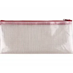 Bolsa multiusos 250x115 mm Q-Connect plastico impermeable y ultrarresistente color Roja