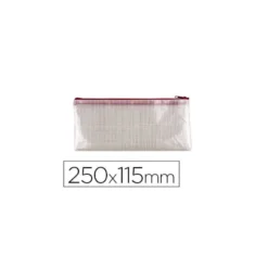 Bolsa multiusos 250x115 mm Q-Connect plastico impermeable y ultrarresistente color Roja