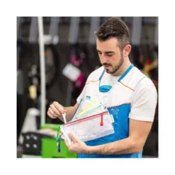 Bolsa multiusos 250x115 mm Tarifold plastico impermeable y ultrarresistente correa Verde