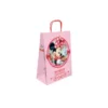 BOLSA PARA REGALO BASIKA PAPEL CELULOSA 90 GR MINNIE CON ASA RETORCIDA TAMAÑO S 240X100X320MM