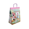 BOLSA PARA REGALO BASIKA PAPEL CELULOSA 90 GR MINNIE CON ASA RETORCIDA TAMAÑO L 320X140X400 MM