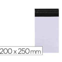 BOLSA PLASTICO AUTOCIERRE ADHESIVO APLI OPACA 200X250 MM PAQUETE DE 50 UNIDADES