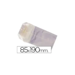 Bolsas de celofan 85x190 mm. Paquete de 100 unidades