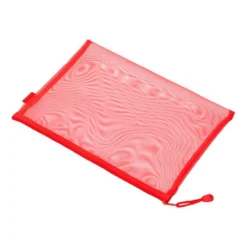 BOLSA ZIPPER BAG LIDERPAPEL POLIESTER TRANSPIRABLE MULTIUSOS DIN A4 ROJO