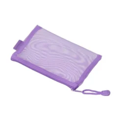 BOLSA ZIPPER BAG LIDERPAPEL POLIESTER TRANSPIRABLE MULTIUSOS DIN A6 MORADO PASTEL