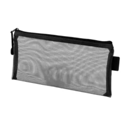 BOLSA ZIPPER BAG LIDERPAPEL POLIESTER TRANSPIRABLE MULTIUSOS TICKET 230X115 MM NEGRO