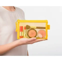 BOLSA ZIPPER BAG LIDERPAPEL POLIESTER TRANSPIRABLE MULTIUSOS DIN A6 AMARILLO