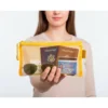 BOLSA ZIPPER BAG LIDERPAPEL POLIESTER TRANSPIRABLE MULTIUSOS TICKET 230X115 MM AMARILLO