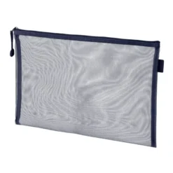 BOLSA ZIPPER BAG LIDERPAPEL POLIESTER TRANSPIRABLE MULTIUSOS DIN A4 AZUL MARINO