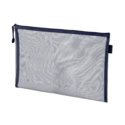 BOLSA ZIPPER BAG LIDERPAPEL POLIESTER TRANSPIRABLE MULTIUSOS DIN A5 AZUL MARINO