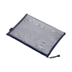 BOLSA ZIPPER BAG LIDERPAPEL POLIESTER TRANSPIRABLE MULTIUSOS DIN A5 AZUL MARINO