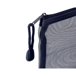 BOLSA ZIPPER BAG LIDERPAPEL POLIESTER TRANSPIRABLE MULTIUSOS DIN A5 AZUL MARINO