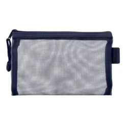 BOLSA ZIPPER BAG LIDERPAPEL POLIESTER TRANSPIRABLE MULTIUSOS DIN A6 AZUL MARINO