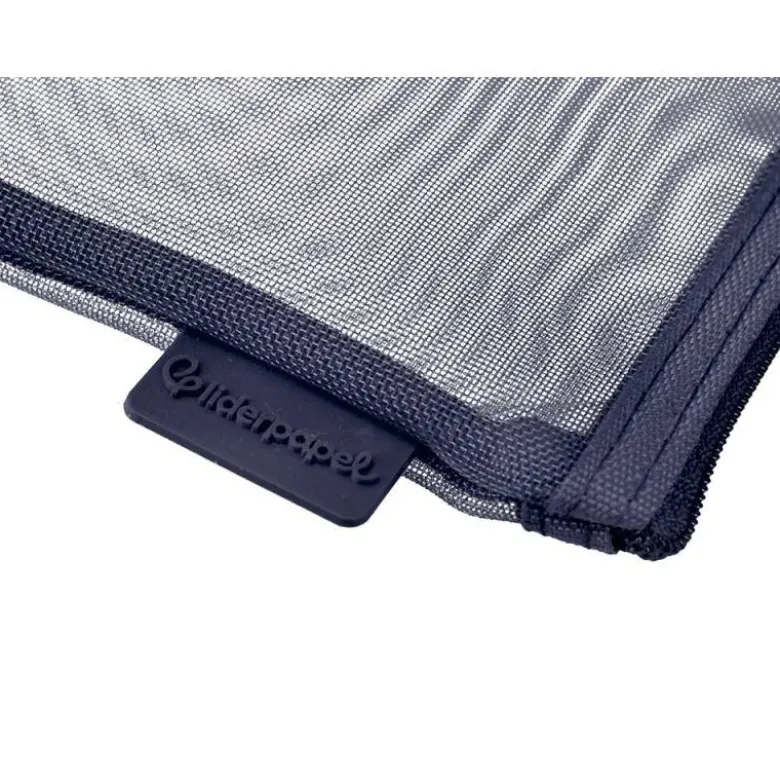 BOLSA ZIPPER BAG LIDERPAPEL POLIESTER TRANSPIRABLE MULTIUSOS DIN A6 AZUL MARINO