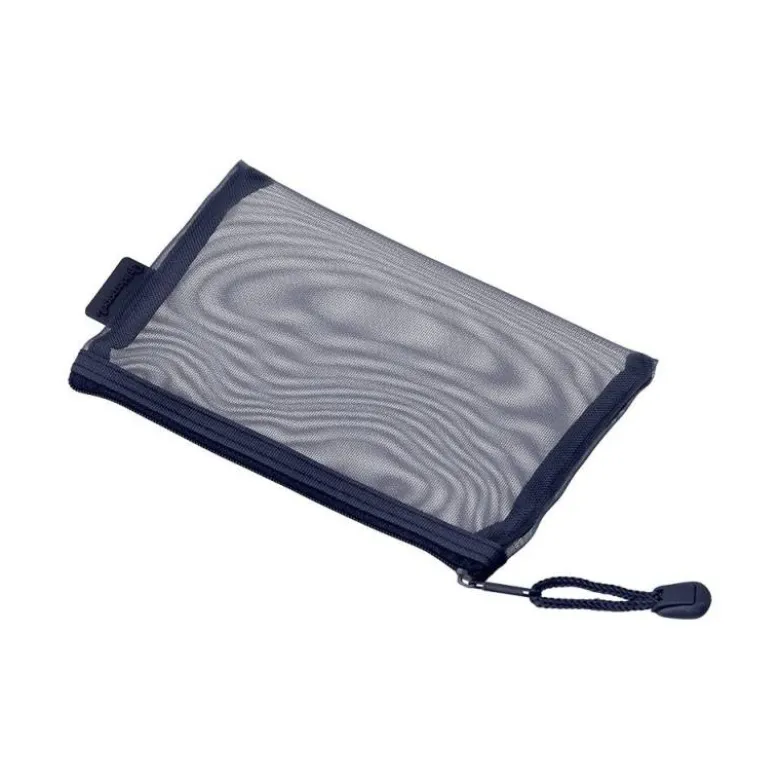 BOLSA ZIPPER BAG LIDERPAPEL POLIESTER TRANSPIRABLE MULTIUSOS DIN A6 AZUL MARINO