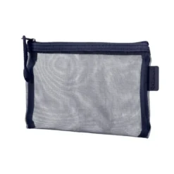 BOLSA ZIPPER BAG LIDERPAPEL POLIESTER TRANSPIRABLE MULTIUSOS DIN A6 AZUL MARINO
