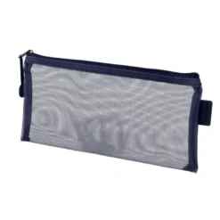 BOLSA ZIPPER BAG LIDERPAPEL POLIESTER TRANSPIRABLE MULTIUSOS TICKET 230X115 MM AZUL MARINO