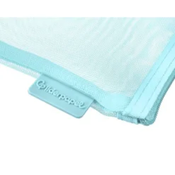 BOLSA ZIPPER BAG LIDERPAPEL POLIESTER TRANSPIRABLE MULTIUSOS DIN A4 AZUL PASTEL