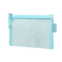 BOLSA ZIPPER BAG LIDERPAPEL POLIESTER TRANSPIRABLE MULTIUSOS DIN A6 AZUL PASTEL