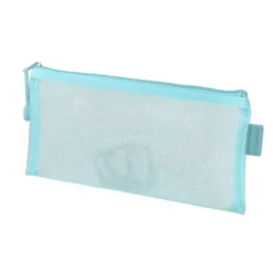 BOLSA ZIPPER BAG LIDERPAPEL POLIESTER TRANSPIRABLE MULTIUSOS TICKET 230X115 MM AZUL PASTEL