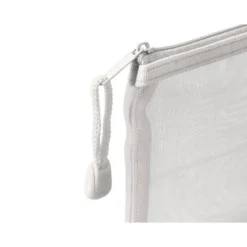 BOLSA ZIPPER BAG LIDERPAPEL POLIESTER TRANSPIRABLE MULTIUSOS DIN A5 BLANCO