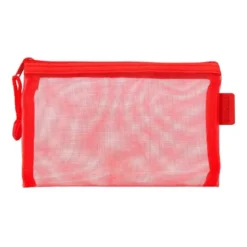 BOLSA ZIPPER BAG LIDERPAPEL POLIESTER TRANSPIRABLE MULTIUSOS DIN A6 ROJO