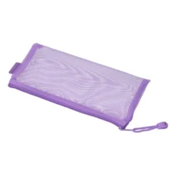 BOLSA ZIPPER BAG LIDERPAPEL POLIESTER TRANSPIRABLE MULTIUSOS TICKET 230X115 MM MORADO PASTEL